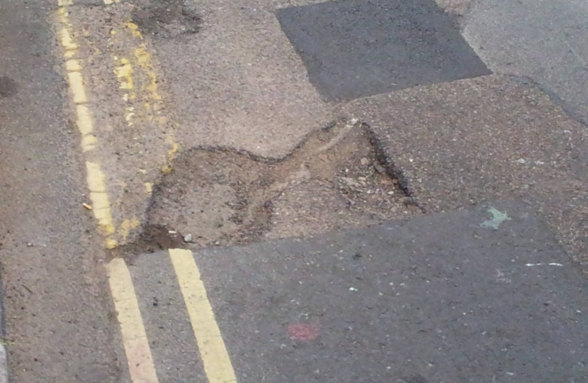 Pothole In a Local Road