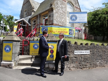 Kevin Discussing Local Schools With Michael Gove